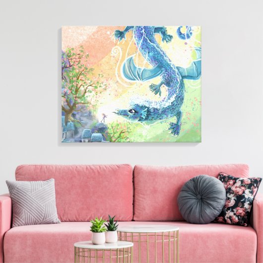 Rainbow Dragon Art Leinwanddruck (Insitu (Wohnzimmer))