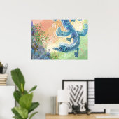Rainbow Dragon Art Poster (Heimbüro)