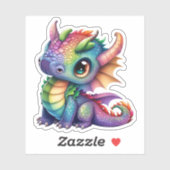 Rainbow Dragon Aufkleber (Blatt)