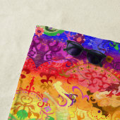 Rainbow Dragon Damask - Gay Pride Flag Colors Strandtuch (Beispiel)