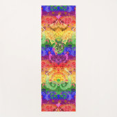 Rainbow Dragon Damask - Gay Pride Flag Colors Yogamatte (Vorderseite)