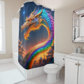 Rainbow Dragon Duschvorhang (Beispiel)