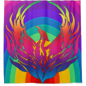 Rainbow Dragon Duschvorhang (Vorderseite)