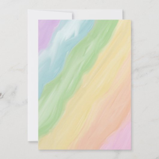 Rainbow Dragon Einladung (Rückseite)