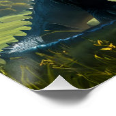 Rainbow Dragon in einem mystischen Land Poster (Ecke)