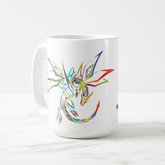 Rainbow Dragon Kaffeetasse (Vorderseite Links)