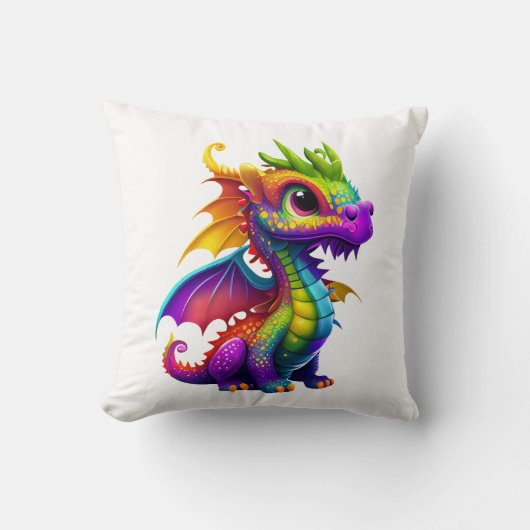 Rainbow Dragon Kissen (Vorderseite)