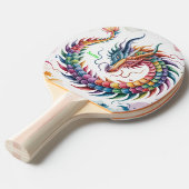 Rainbow Dragon Personalized Tischtennis Schläger (Vorderseite)