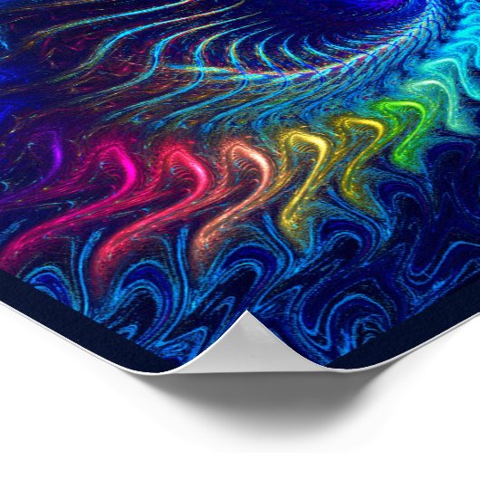 Rainbow Dragon Poster (Ecke)