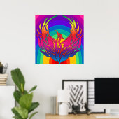 Rainbow Dragon Poster (Heimbüro)