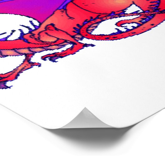 Rainbow Dragon Poster (Ecke)