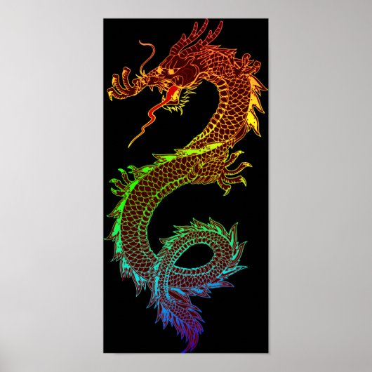Rainbow Dragon Poster (Vorne)