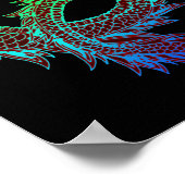 Rainbow Dragon Poster (Ecke)