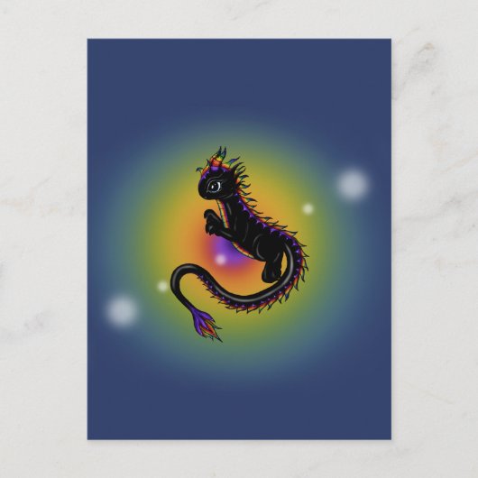 Rainbow Dragon Postkarte (Vorderseite)