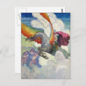 Rainbow Dragon Postkarte (Vorne/Hinten)