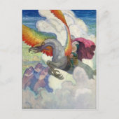 Rainbow Dragon Postkarte (Vorderseite)