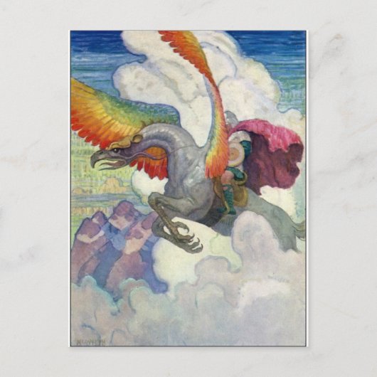 Rainbow Dragon Postkarte (Vorderseite)