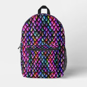 Rainbow Dragon Scales Backpack #3 Bedruckter Rucksack (Vorderseite)