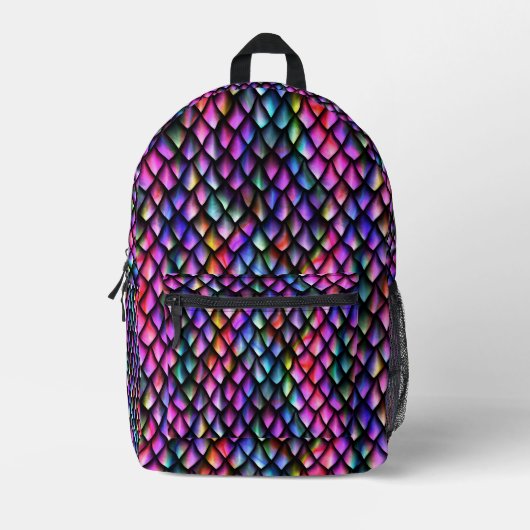 Rainbow Dragon Scales Backpack #3 Bedruckter Rucksack (Vorderseite)
