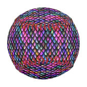 Rainbow Dragon Scales Baseball (Rückseite)