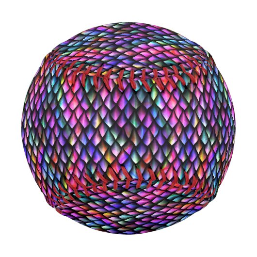 Rainbow Dragon Scales Baseball (Vorderseite)