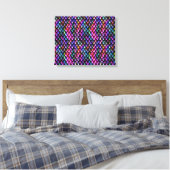 Rainbow Dragon Scales Canvas Print Leinwanddruck (Insitu (Schlafzimmer))