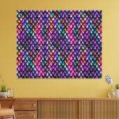 Rainbow Dragon Scales Canvas Print Leinwanddruck (Insitu (Wohnzimmer))