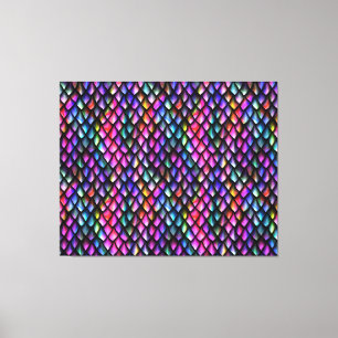Rainbow Dragon Scales Canvas Print Leinwanddruck