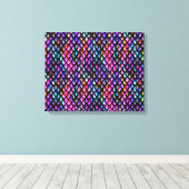 Rainbow Dragon Scales Canvas Print Leinwanddruck (Insitu (Holzboden))