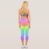 Rainbow Dragon Scales Capri Leggings (Rückseite)