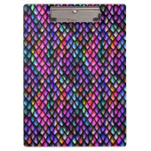 Rainbow Dragon Scales Clipboard Klemmbrett (Vorderseite)