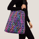 Rainbow Dragon Scales Cross-Body Bag Tragetaschen Mit Langen Trägern (Von Nahem)