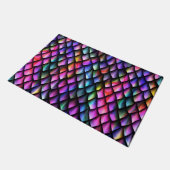 Rainbow Dragon Scales Doormat Fußmatte (Schrägansicht)