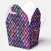 Rainbow Dragon Scales Gefälligkeitsbox Geschenkschachtel (Geöffnet)