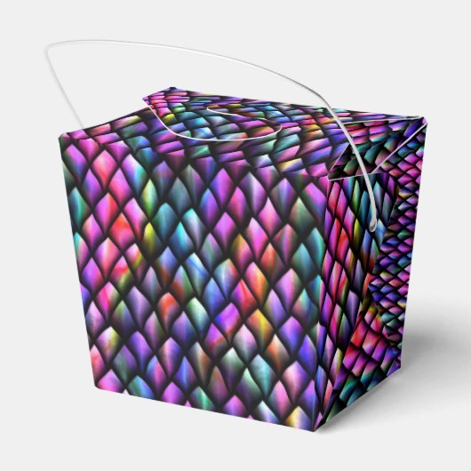 Rainbow Dragon Scales Gefälligkeitsbox Geschenkschachtel (Rückseite)