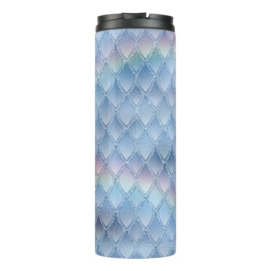 Rainbow Dragon Scales Gemstone Monogram Thermosbecher (Rückseite)