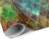 Rainbow Dragon Scales Geschenkpapier (Rolleneckpunkt)