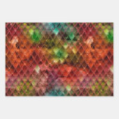 Rainbow Dragon Scales Geschenkpapier Set (Vorderseite 3)