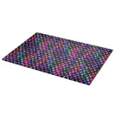 Rainbow Dragon Scales Glass Cutting Board Schneidebrett (Ecke)