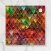 Rainbow Dragon Scales Gold Geburtstag Vielen Dank Geschenkanhänger (Rückseite)