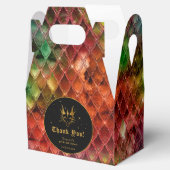 Rainbow Dragon Scales Gold Geburtstag Vielen Dank Geschenkschachtel (Geöffnet)