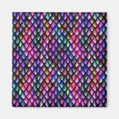 Rainbow Dragon Scales Magnet (Vorne)