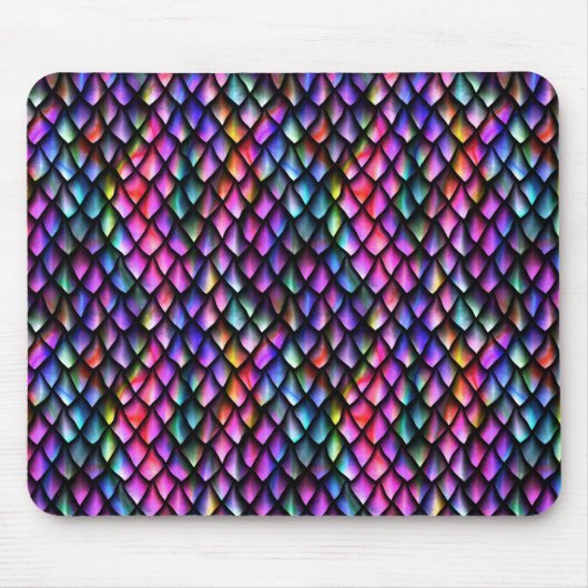 Rainbow Dragon Scales Mousepad (Vorne)