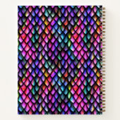 Rainbow Dragon Scales Notebook Notizblock (Rückseite)