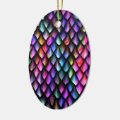Rainbow Dragon Scales Ornament (Links)