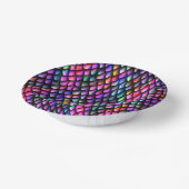 Rainbow Dragon Scales Paper Bowls Pappteller (Gewinkelt)
