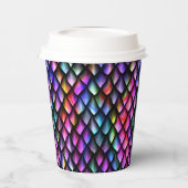 Rainbow Dragon Scales Paper Cups Pappbecher (Links)
