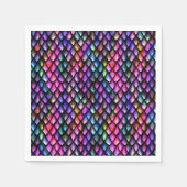 Rainbow Dragon Scales Paper Napkins Serviette (Vorderseite)