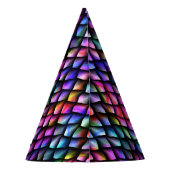 Rainbow Dragon Scales Party Hat Partyhütchen (Rückseite)