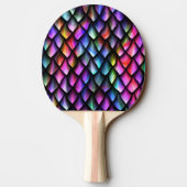 Rainbow Dragon Scales Ping Pong Paddle Tischtennis Schläger (Rückseite)